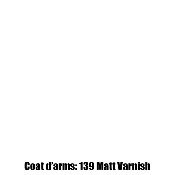 139 - Matt Varnish Coat D'Arms