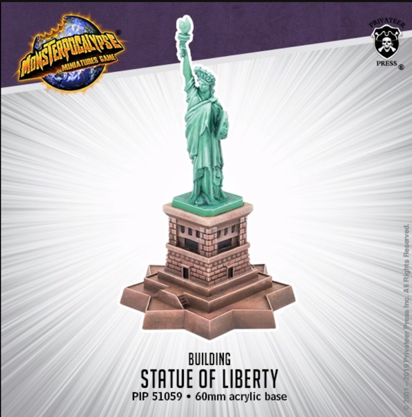 Statue of Liberty Monsterpocalypse Building (resin)